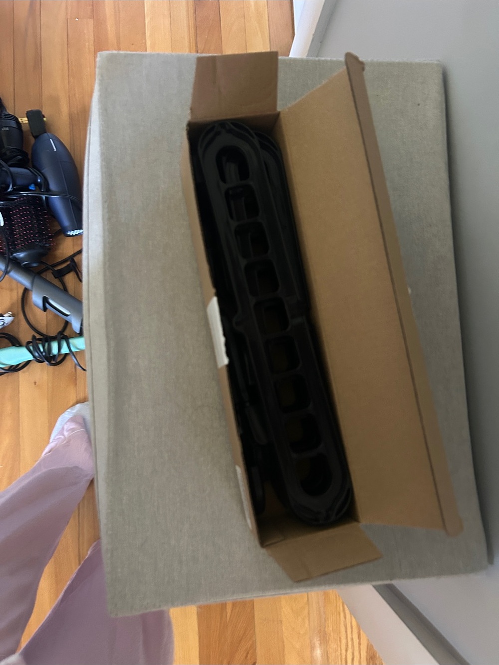 Women's Black Shoe Organizer Rack, 5 pieces from Amazon unused!!! I do not want!